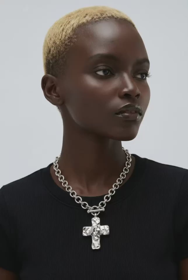 Silver Cross Necklace